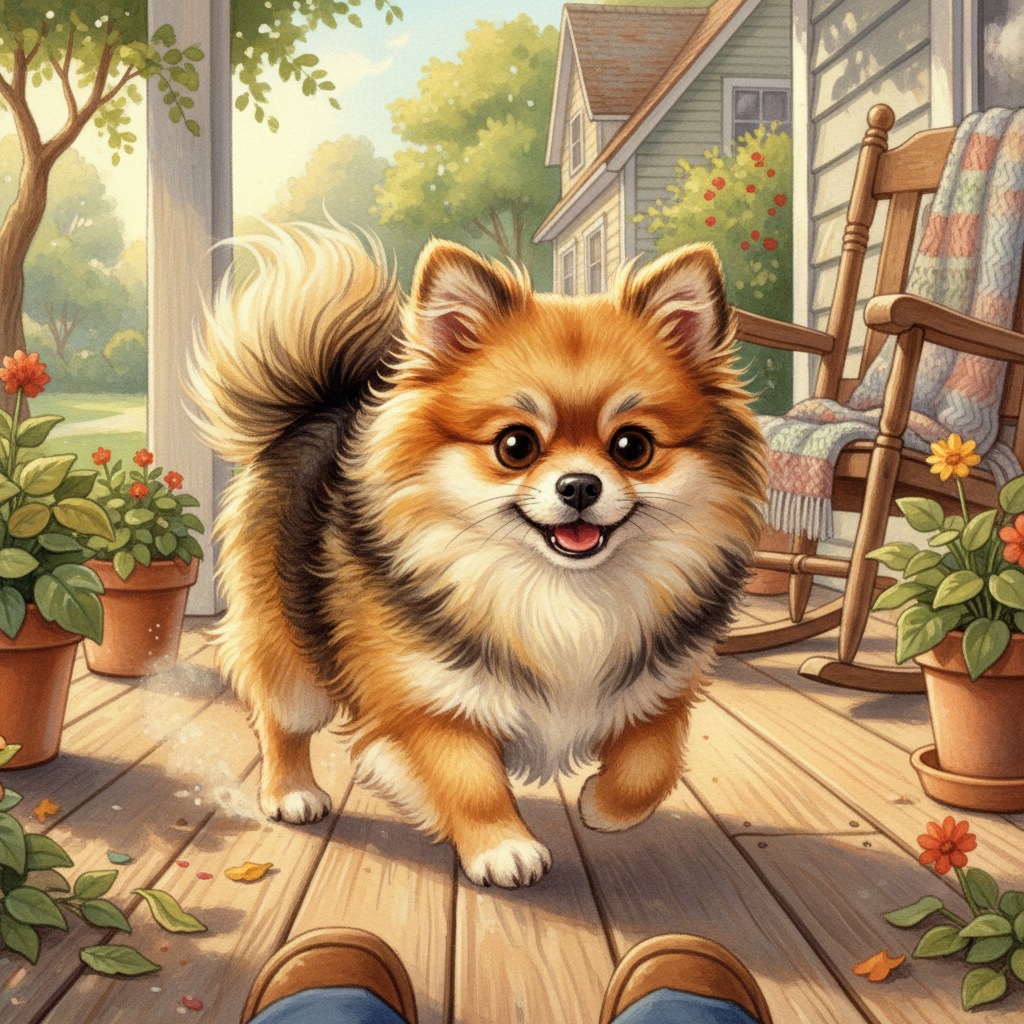 Original classic storybook illustration sample