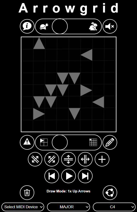 Arrowgrid original desktop interface