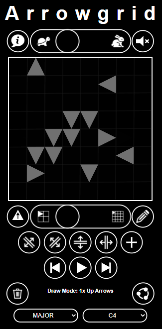 Arrowgrid original mobile interface
